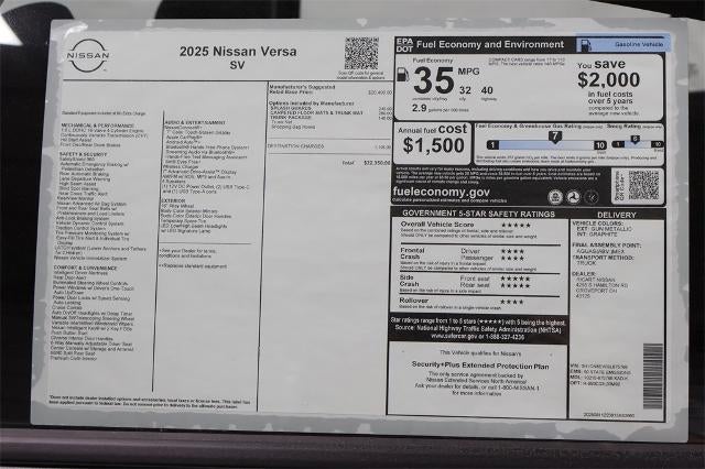 2025 Nissan Versa SV