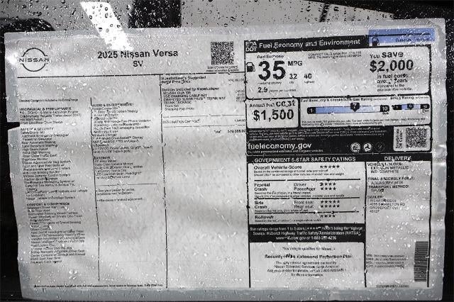 2025 Nissan Versa SV