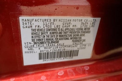 2025 Nissan Versa SV