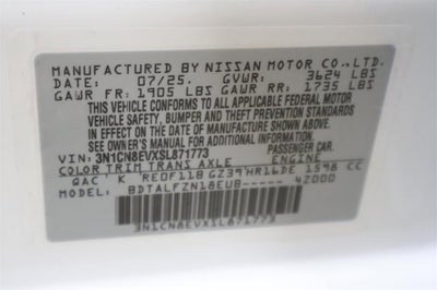 2025 Nissan Versa SV