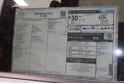 2026 Nissan Kicks SV