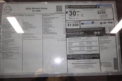 2026 Nissan Kicks SV