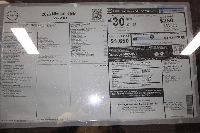 2026 Nissan Kicks SV