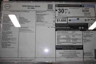 2026 Nissan Kicks SV