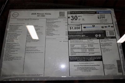 2026 Nissan Kicks SR