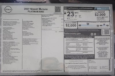2027 Nissan Murano Platinum