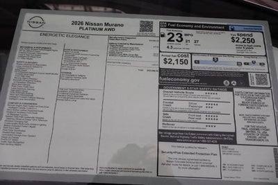 2026 Nissan Murano Platinum