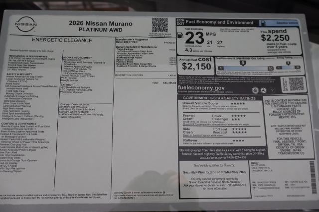 2026 Nissan Murano Platinum
