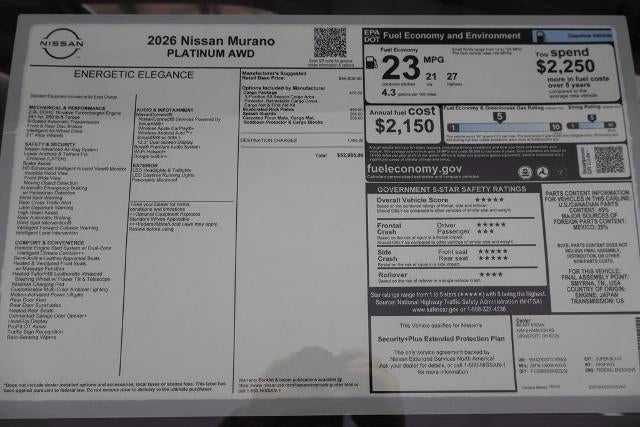 2026 Nissan Murano Platinum