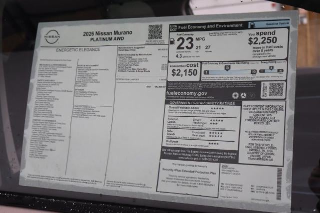 2026 Nissan Murano Platinum