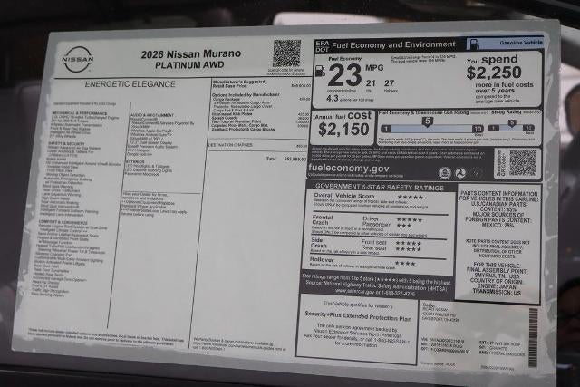 2026 Nissan Murano Platinum