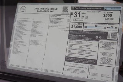 2026 Nissan Rogue Dark Armor