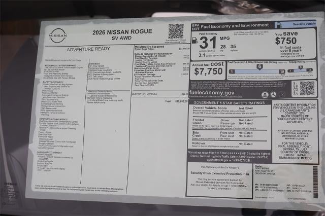 2026 Nissan Rogue SV