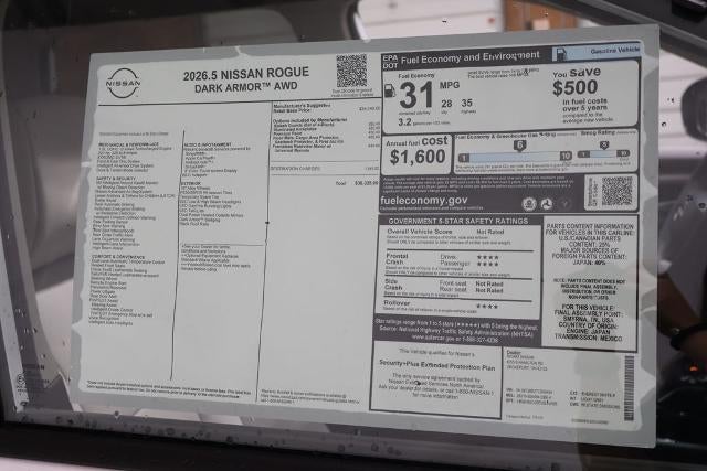 2026 Nissan Rogue Dark Armor