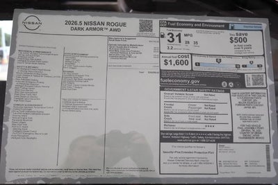 2026 Nissan Rogue Dark Armor