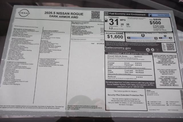 2026 Nissan Rogue Dark Armor