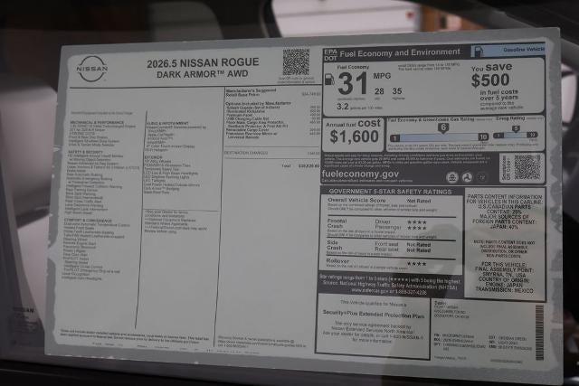 2026 Nissan Rogue Dark Armor