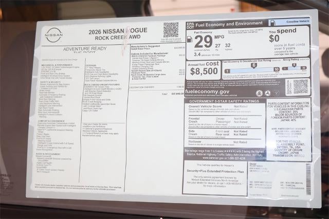 2026 Nissan Rogue Rock Creek