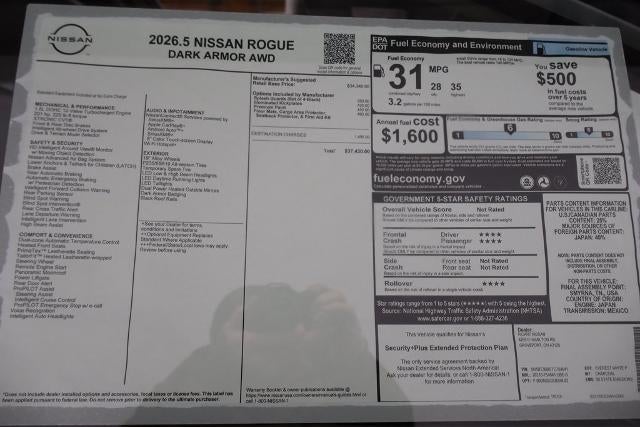 2026 Nissan Rogue Dark Armor