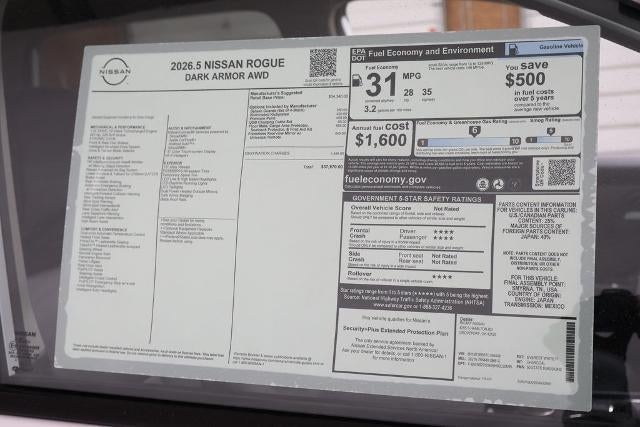 2026 Nissan Rogue Dark Armor