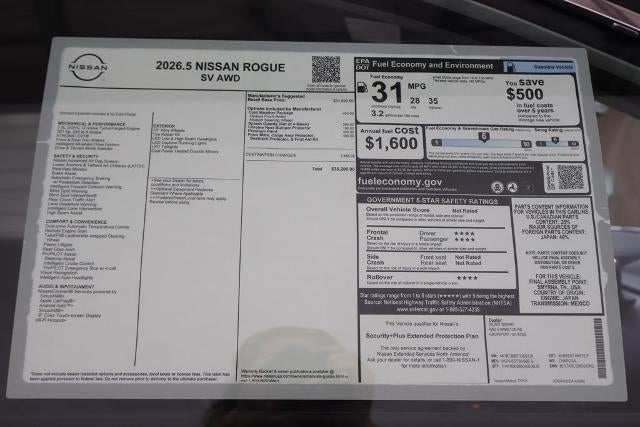 2026 Nissan Rogue SV