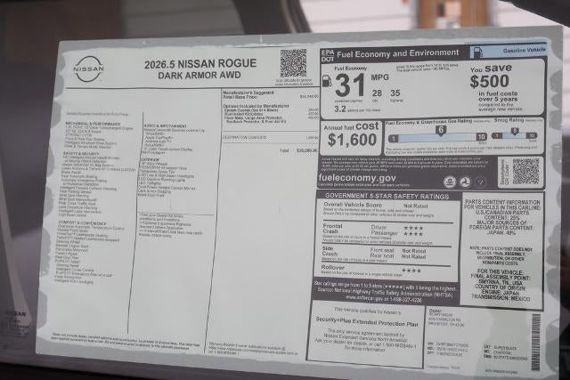 2026 Nissan Rogue Dark Armor