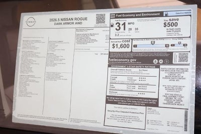 2026 Nissan Rogue Dark Armor