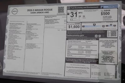 2026 Nissan Rogue Dark Armor
