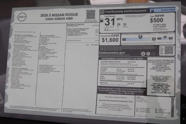 2026 Nissan Rogue Dark Armor