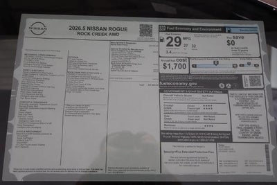 2026 Nissan Rogue Rock Creek