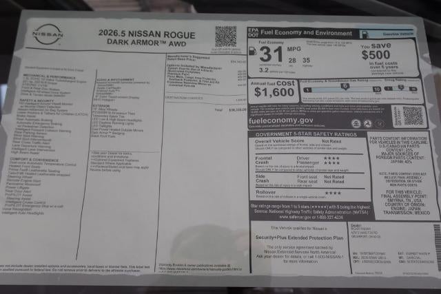2026 Nissan Rogue Dark Armor