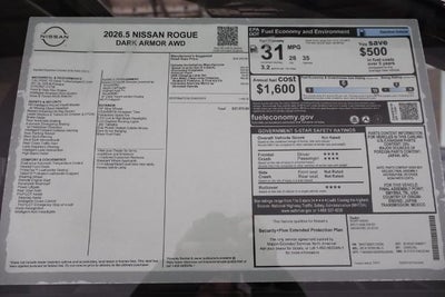 2026 Nissan Rogue Dark Armor