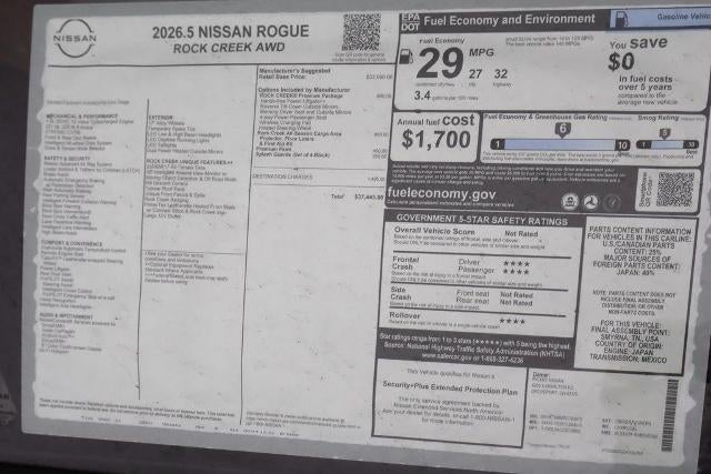 2026 Nissan Rogue Rock Creek