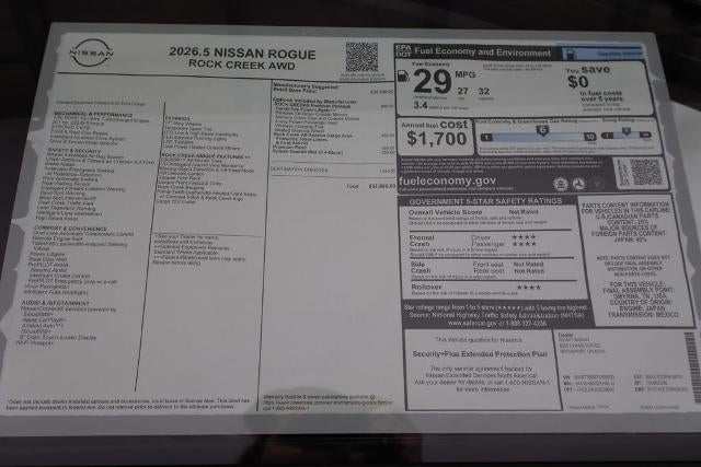 2026 Nissan Rogue Rock Creek