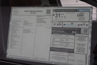 2026 Nissan Rogue SV