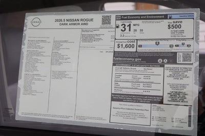 2026 Nissan Rogue Dark Armor
