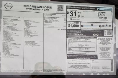 2026 Nissan Rogue Dark Armor