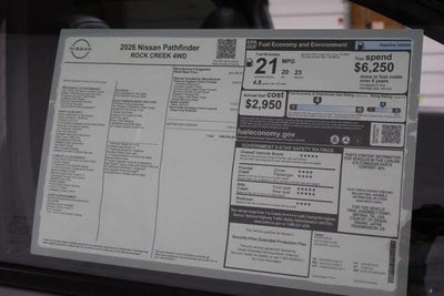 2026 Nissan Pathfinder Rock Creek