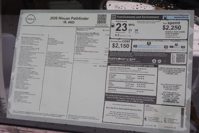 2026 Nissan Pathfinder SL