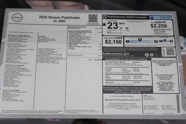 2026 Nissan Pathfinder SL