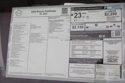 2026 Nissan Pathfinder SL