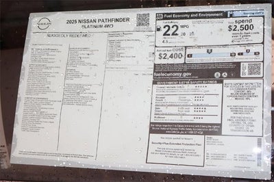 2025 Nissan Pathfinder Platinum