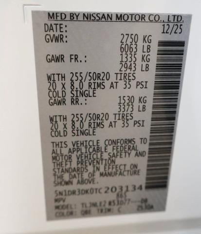 2026 Nissan Pathfinder Platinum