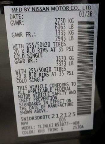 2026 Nissan Pathfinder Platinum