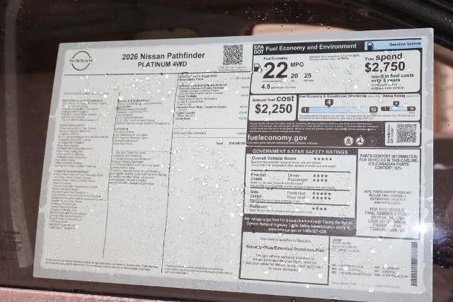 2026 Nissan Pathfinder Platinum