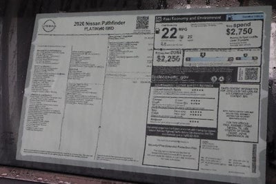 2026 Nissan Pathfinder Platinum