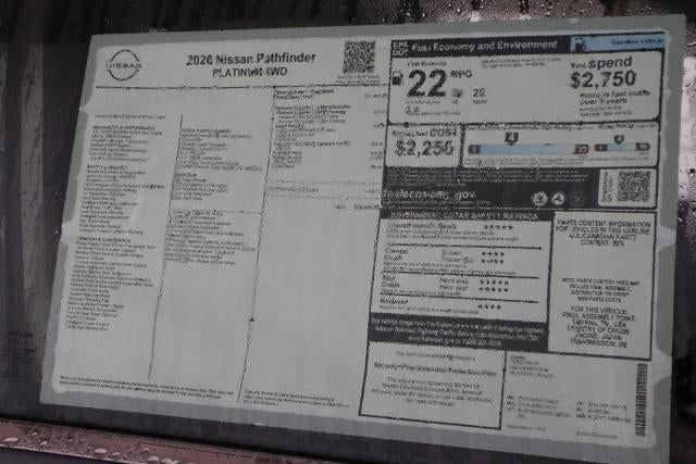 2026 Nissan Pathfinder Platinum