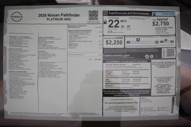 2026 Nissan Pathfinder Platinum