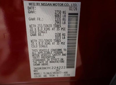 2026 Nissan Pathfinder Platinum