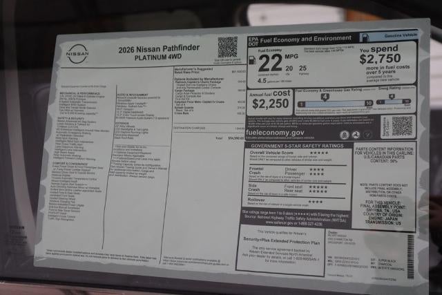 2026 Nissan Pathfinder Platinum